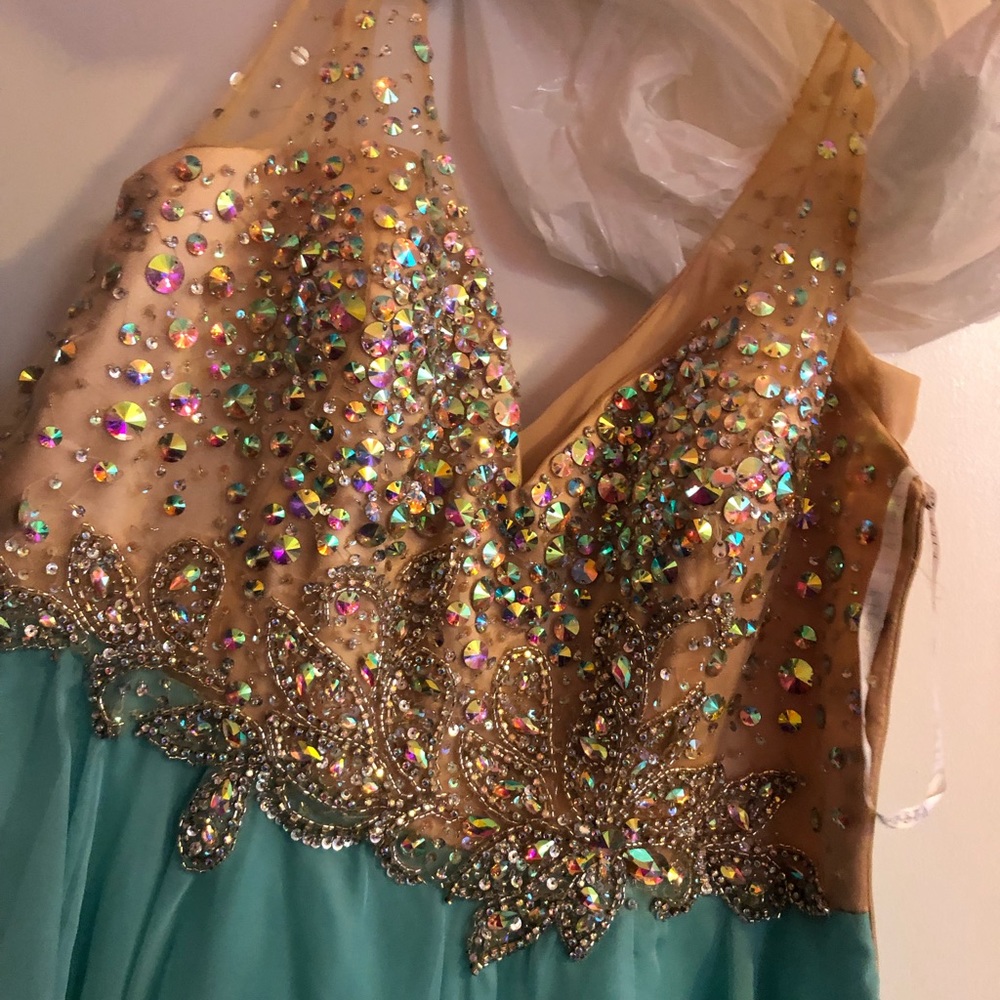 FIESTA STYLE 25064 blue formal dress